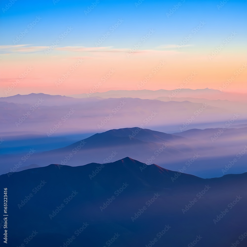 Obraz premium sunrise in mountains