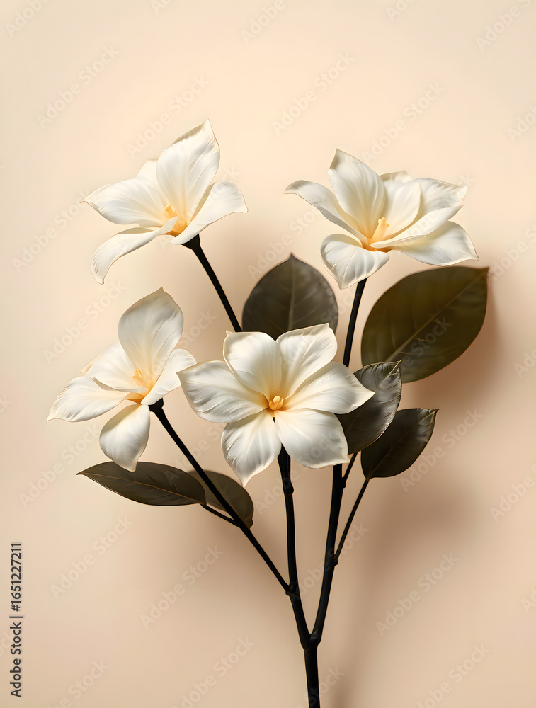 Fototapeta premium bouquet of white flowers