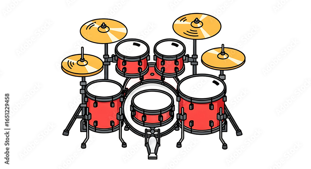 Obraz premium Drum set for a band