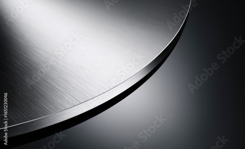 Sleek metallic disc edge