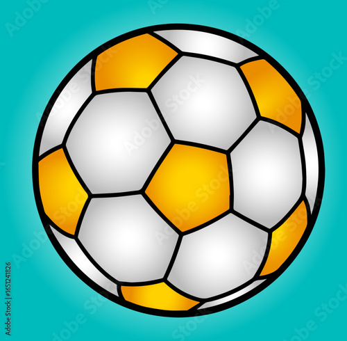 golden ball, fútbol vector 