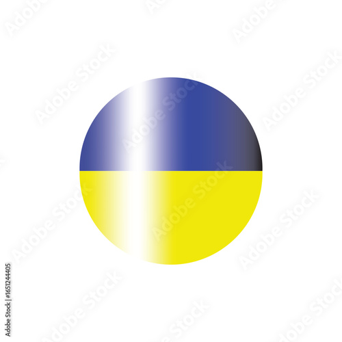 Free Download ukraine flag. ukraine vector icon. Ukraine flag - round glossy button, Vector image and icon   - GFXLoad
