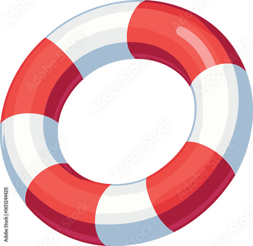 Vector lifebuoy icon – essential rescue equipment graphic for safety and eergency designs