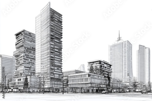 Urban architectural sketch (2)