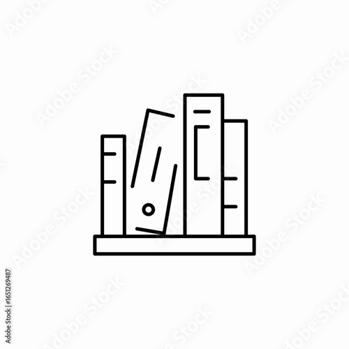 stack of books icon sign vector