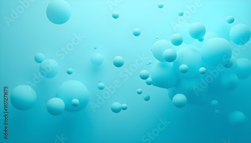 Abstract digital particles floating and connecting in soft blue and teal hues, smooth and matte finish @aanya .