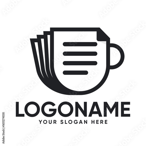 Coffee Mug and Document Office Logo