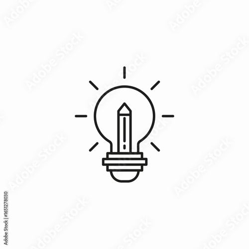 creative idea lightbulb icon sign vector