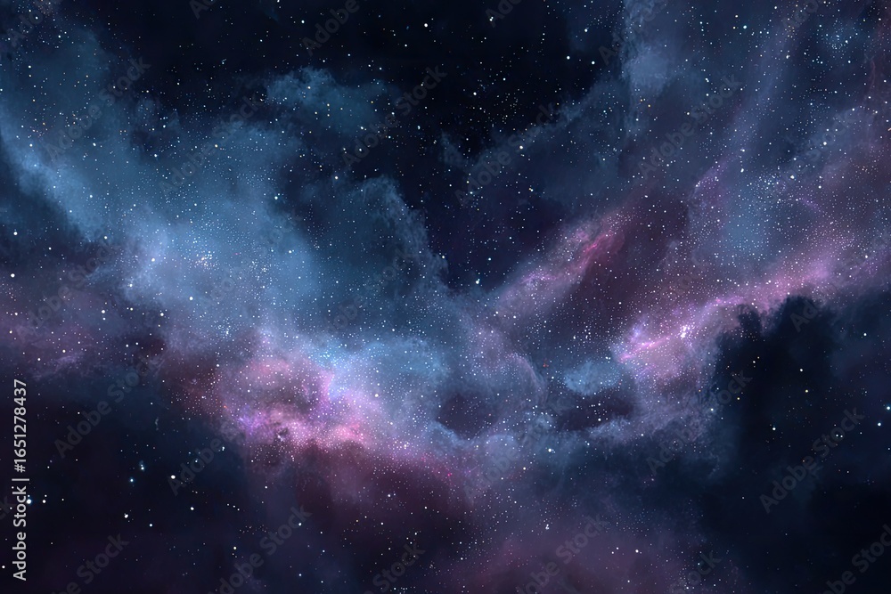 Fototapeta premium Cosmic nebulae tapestry of deep space