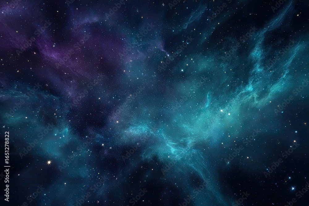 Obraz premium Deep space nebula with vibrant colors