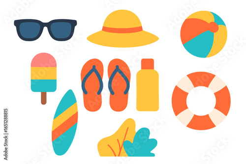 Summer beach vacation essentials for a fun day in the sun