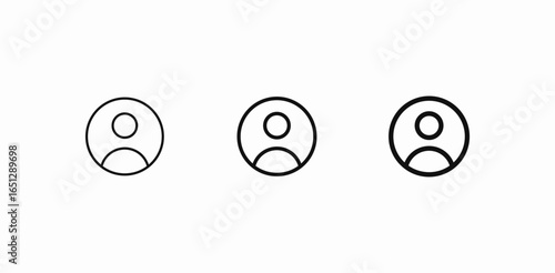 user profile account icon sign vector