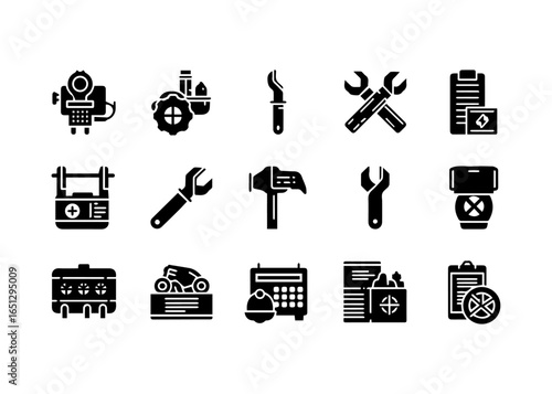 Collection of Industrial and Mechanical Icons