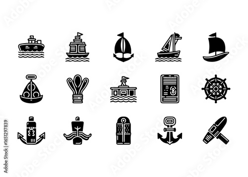 Nautical and Maritime Icons Collection