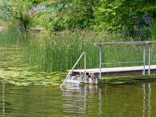 Pier on Lake Staffelsee in Murnau, Bavaria.