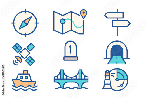 Exploring navigation symbols and tools for travel planning
