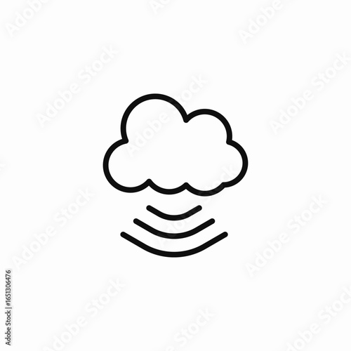 cloud server wireless icon sign vector