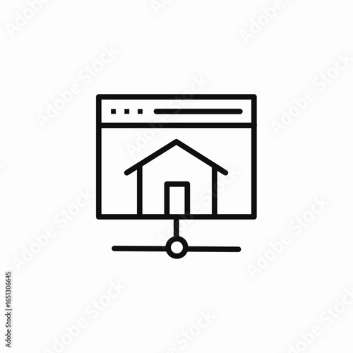 hosting website server icon sign vector