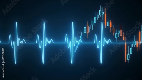 Heartbeat and Stock Market A Visual Representation of Financial Volatility