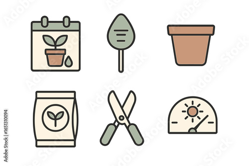 Gardening essentials vector illustration for plant enthusiasts