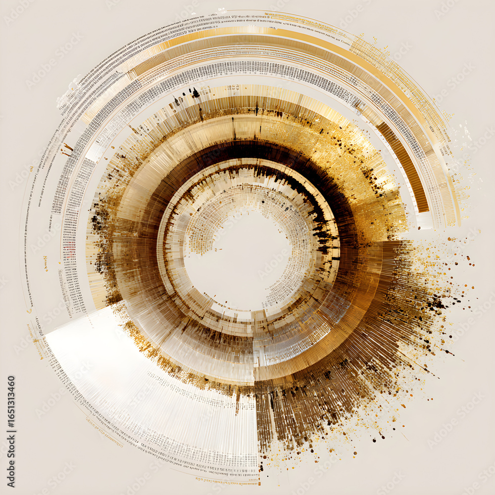 Naklejka premium Circular Data Visualization