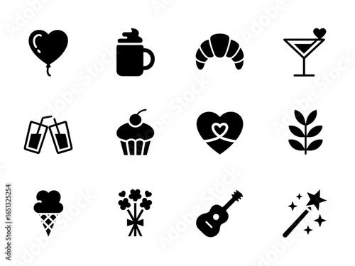 party icons set
