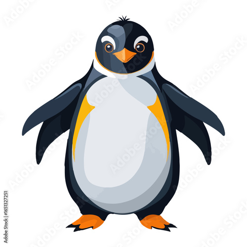 Penguin flat vector