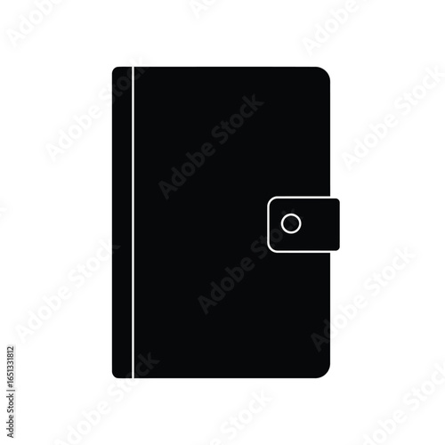 Black notebook with clasp journal diary