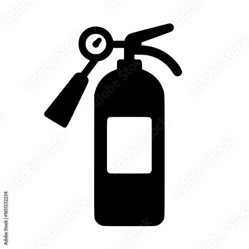 Minimal fire extinguisher vector icon