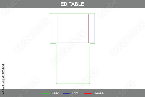 Jewelry gift rigid box dieline featuring upscale construction with accurate die line, box dieline layout, and premium dieline packaging for luxury jewelry