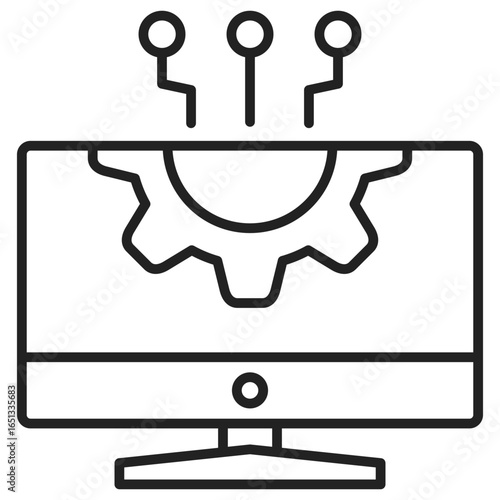 Information Technology Outline Icon