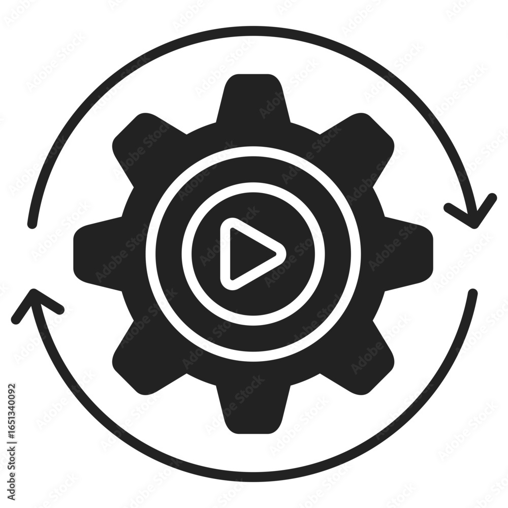Automation Glyph Icon Automation Glyph Icon