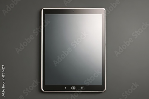 Sleek Silver Tablet Back with Minimalist Design for Business and Digital Communication
