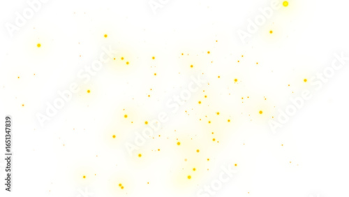 Принти на полотні shining yellow Floating Dust Particles flowts in transperent background