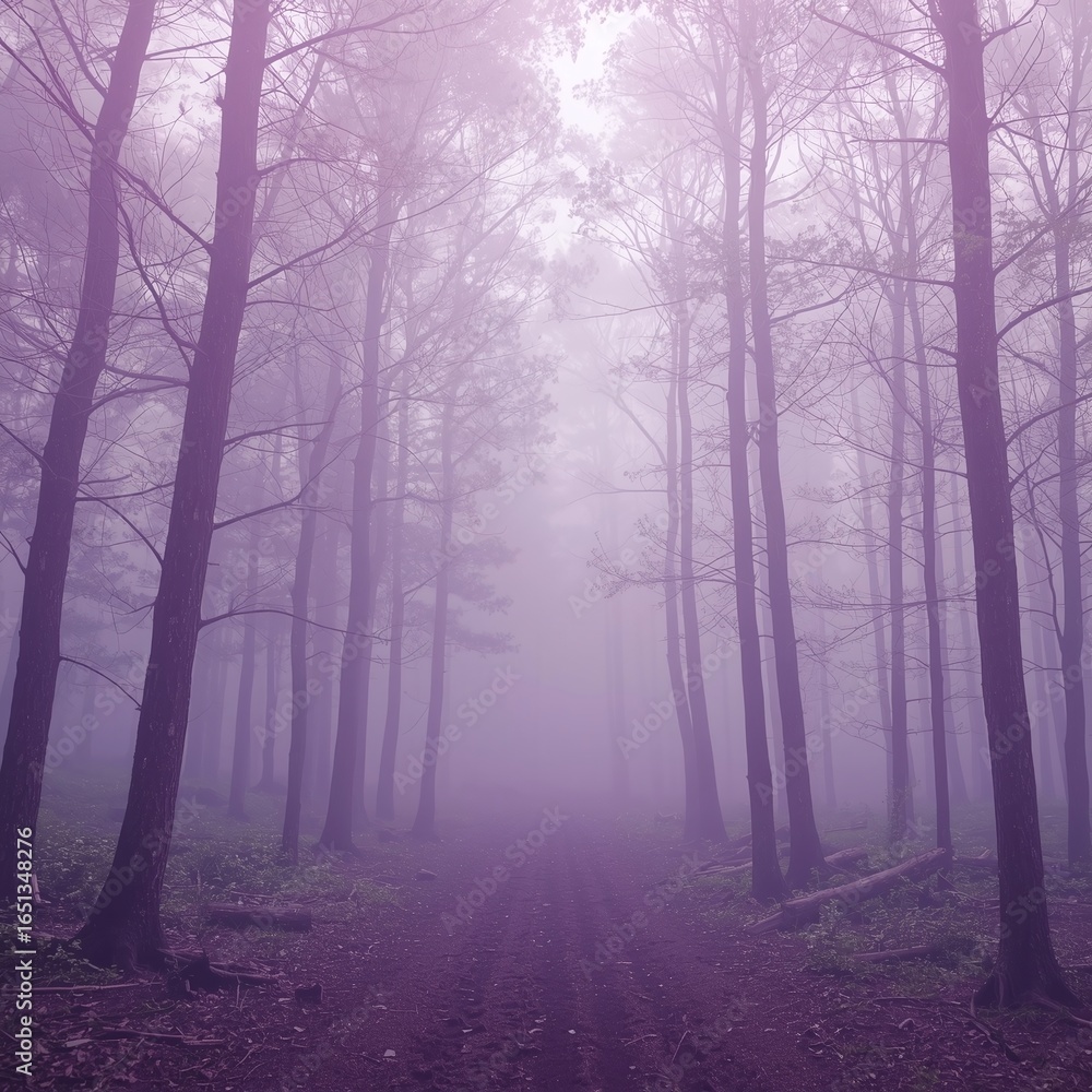 Naklejka premium Square Premium Forest-Inspired Gradient for Corporate Training with Executive Violet to Silver Mist Serenity