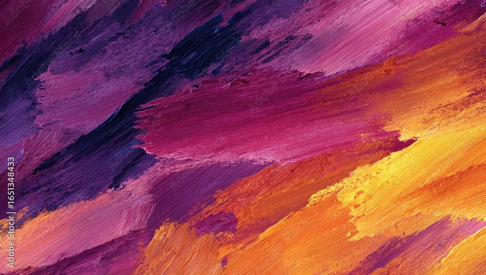 Obraz premium Abstract painting with vibrant brushstrokes (1)