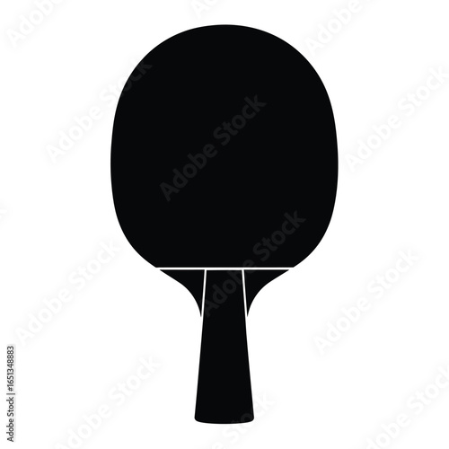 Black ping pong paddle sport