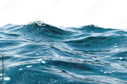 Wallpaper Mural Close-up view of rippling ocean waves.  Deep teal blue water textured with small, bubbly crests Torontodigital.ca