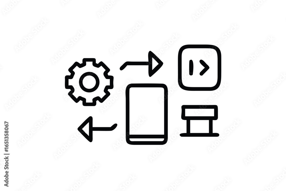 vector illustration of a set of icons vector illustration of a set of icons
