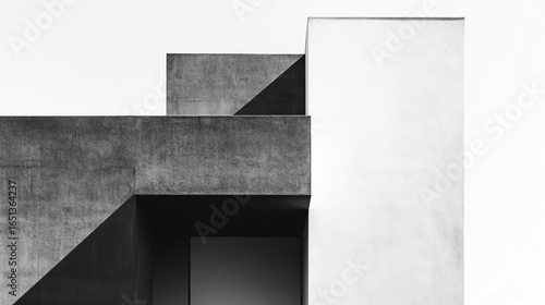 Modern concrete architectural design.