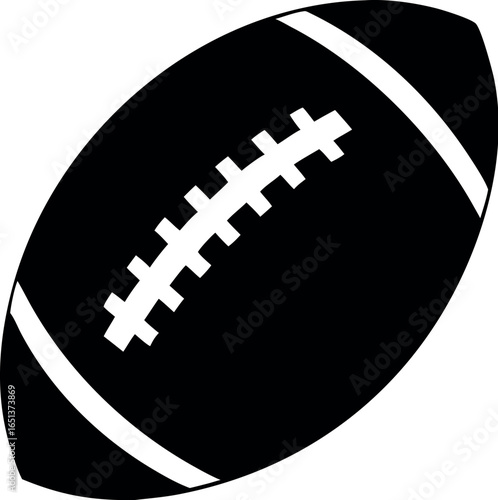  American gridiron football flat vector icon