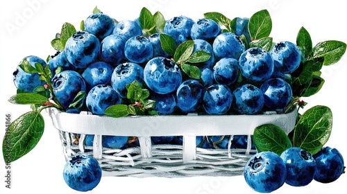 A basket of blueberries