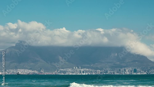 View of Cape Town and Table Mountain from the Ocean
