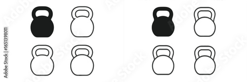 Various kettlebell designs for fitness and weight training