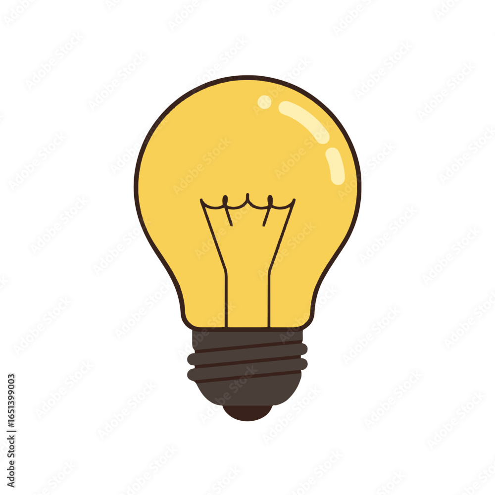 Obraz premium light bulb vector illustration