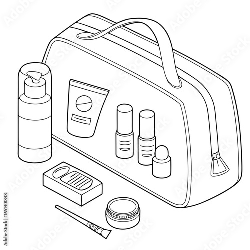 Discover essential travel makeup bag organizer sets for cosmetics and skincare products for women on the go