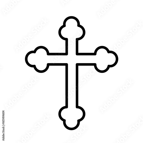 Apostles' cross - vector icon