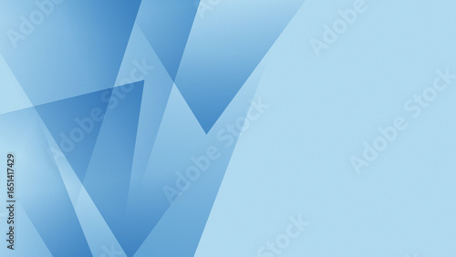 Abstract geometric blue triangle pattern on light background