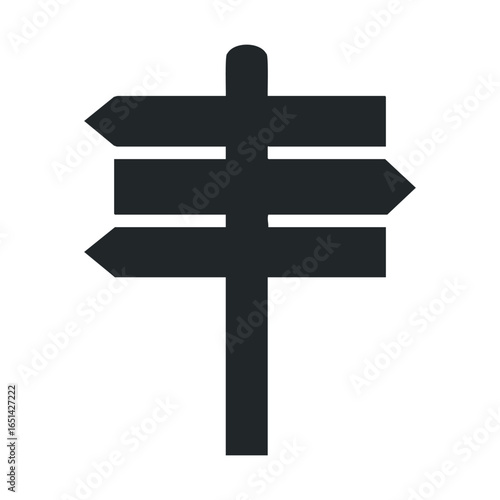 Wallpaper Mural Blank directional signpost with multiple empty arrows for guidance Torontodigital.ca
