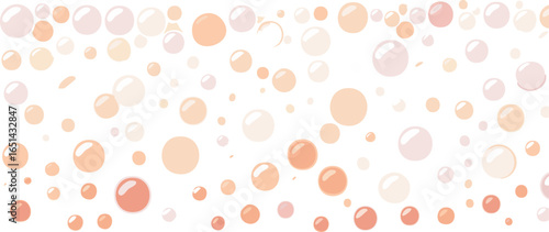 Abstract background of colorful translucent bubbles and circles
